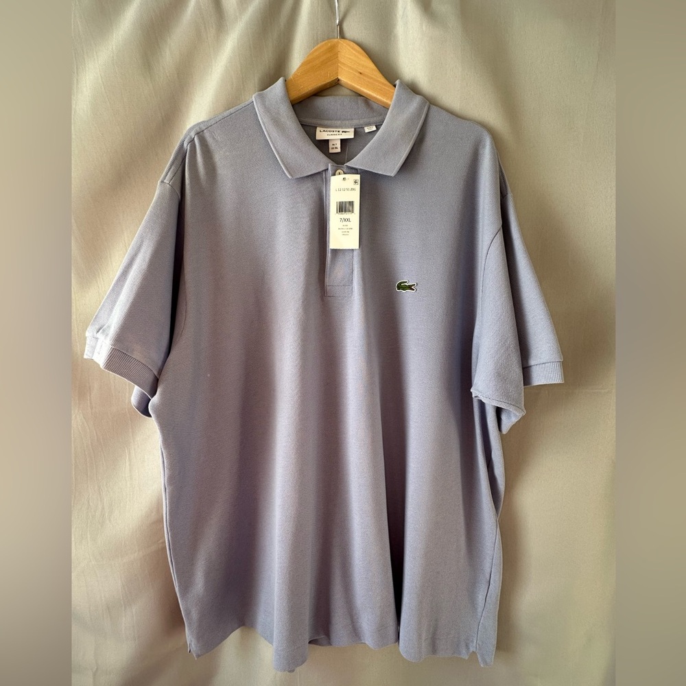 LACOSTE CLASSIC FIT LIGHT BLUE L.12.12 POLO